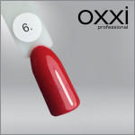 ГЕЛЬ-ЛАК OXXI 6 ТЕМНЫЙ КРАСНЫЙ С МИКРОБЛЕСКОМ, 10МЛ