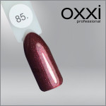ГЕЛЬ-ЛАК OXXI 85 ЧЕРВОНО-КОРИЧНЕВИЙ З РОЖЕВИМ МІКРОБЛИСКОМ, 10МЛ