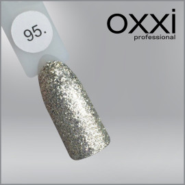 ГЕЛЬ-ЛАК OXXI 95 НАСИЧЕНІ СРІБЛЯСТІ БЛИСКІТКИ, 10МЛ