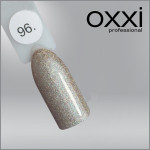 ГЕЛЬ-ЛАК OXXI 96 СВЕТЛЫЙ БЕЖЕВЫЙ С НАСЫЩЕННЫМИ МЕЛКИМИ БЛЕСТКАМИ, 10МЛ