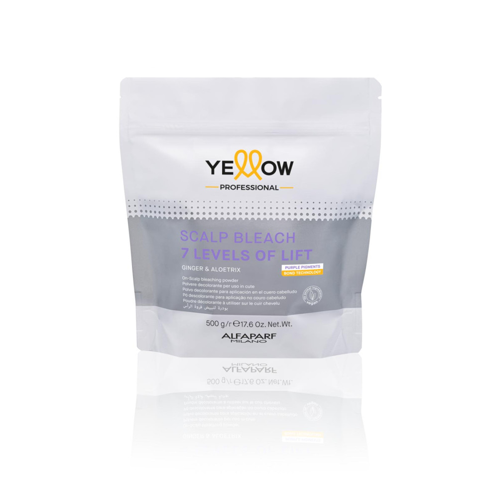 Пудра для висвітлення волосся до 7 рівнів Yellow Scalp Bleach 7 Levels 500 g