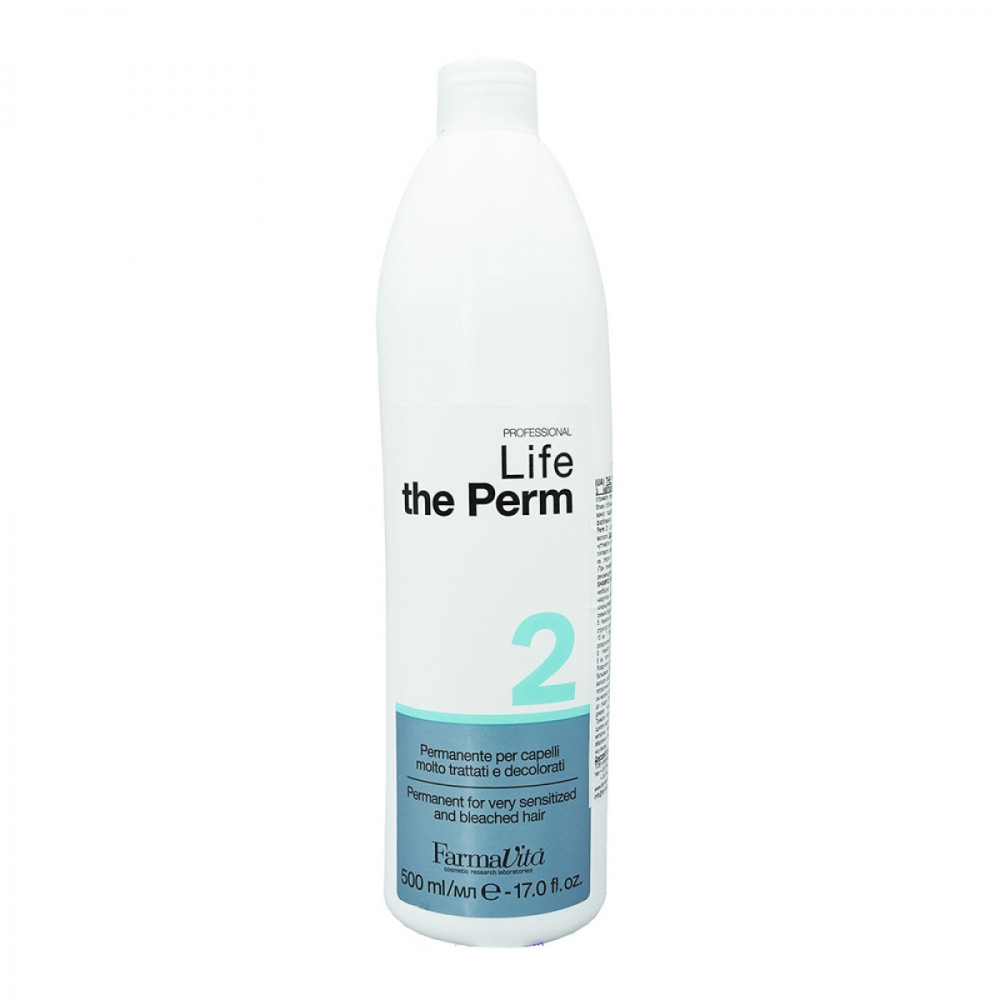 LIFE THE PERM 2 ХІМ. ЗАВИВКА ДЛЯ ПЕРЕПАЛЕНОГО ВОЛОССЯ 500 ML
